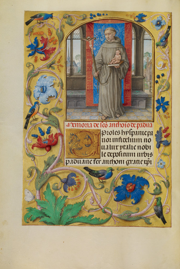 Detail of Saint Anthony of Padua by Master of James IV of Scotland