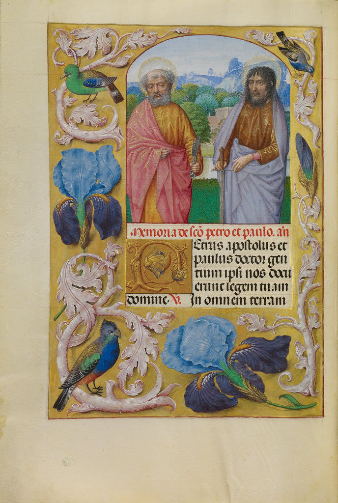 Detail of Saints Peter and Paul by Workshop of Master of the First Prayer Book of Maximilian
