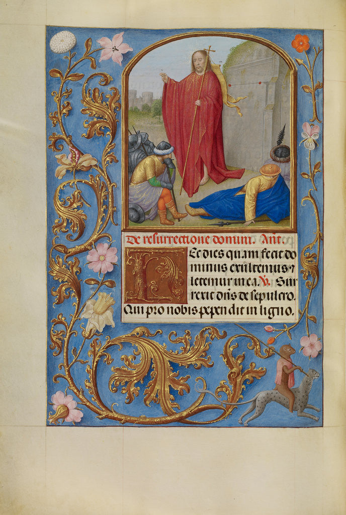 Detail of The Resurrection by Workshop of Master of the First Prayer Book of Maximilian