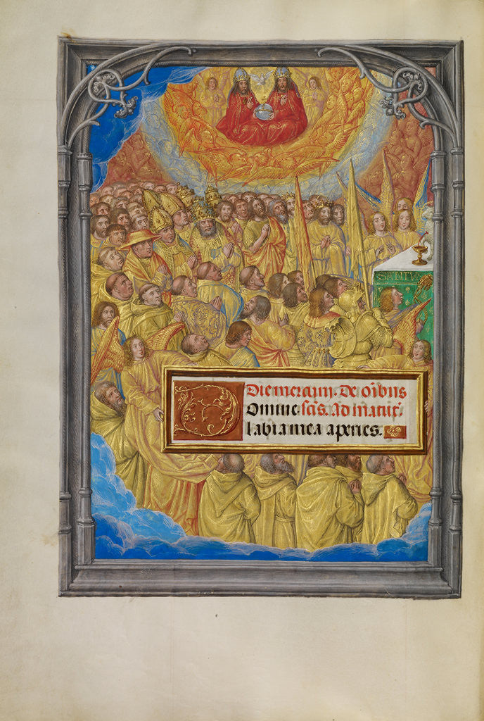 Detail of Martyrs and Saints Worshipping the Lamb of God by Master of James IV of Scotland