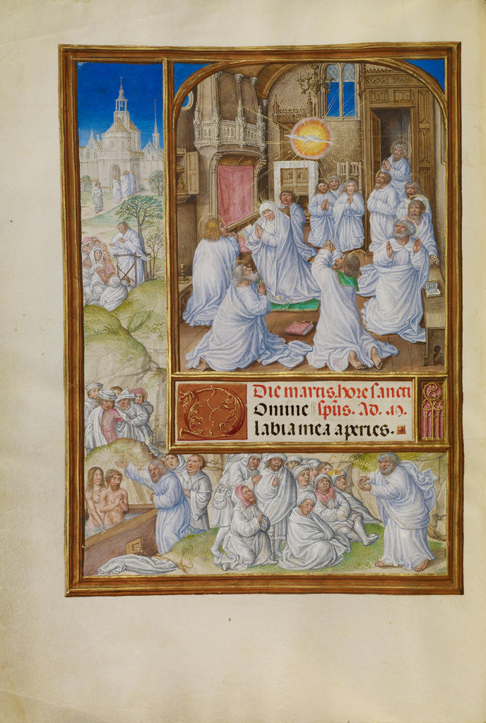 Detail of Pentecost by Master of James IV of Scotland