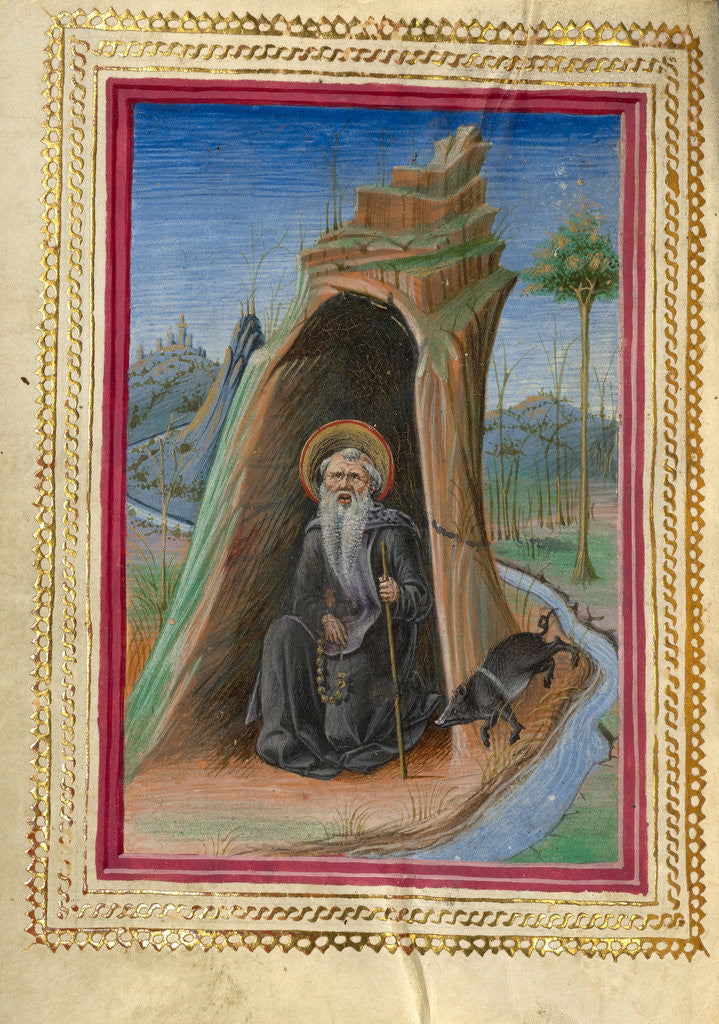 Detail of Saint Anthony Abbot by Taddeo Crivelli