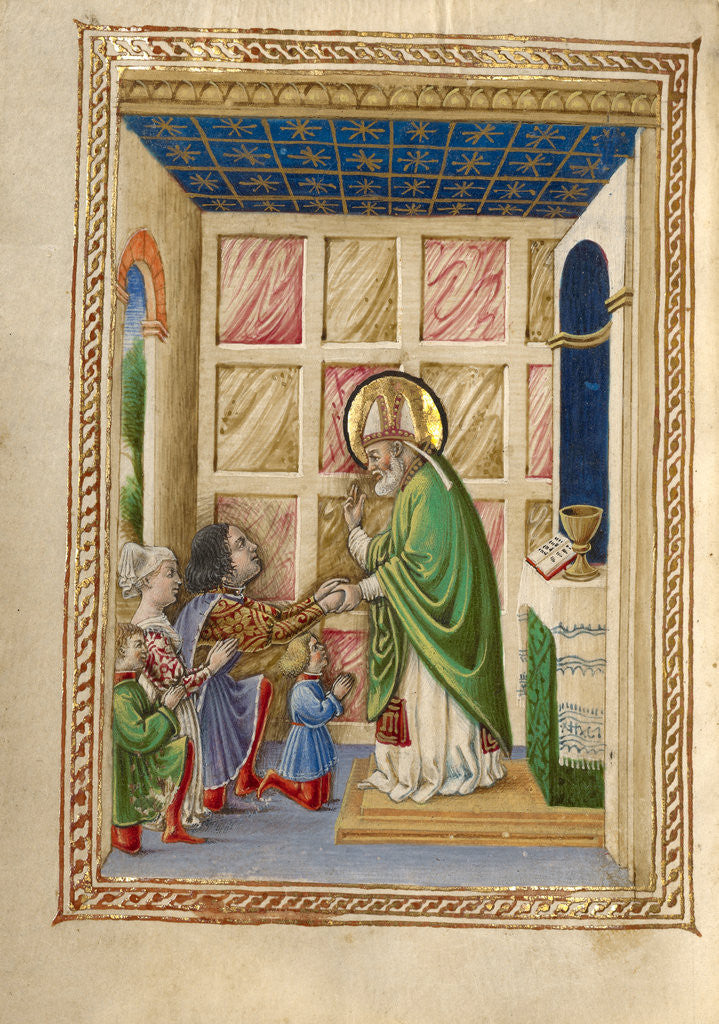 Detail of Saint Bellinus Celebrating Mass by Taddeo Crivelli