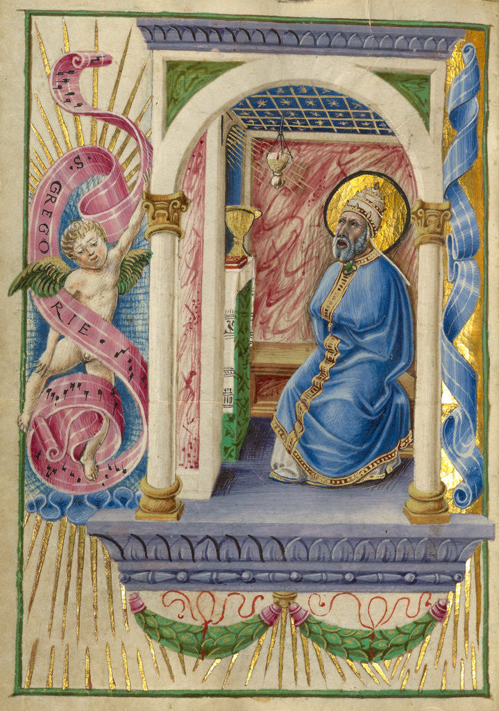 Detail of Saint Gregory by Taddeo Crivelli