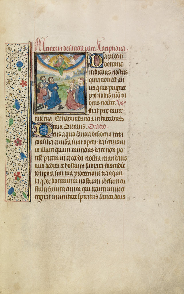 Detail of Men and Women Kneeling in Prayer by Willem Vrelant