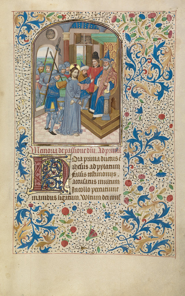 Detail of Christ before Pilate by Willem Vrelant