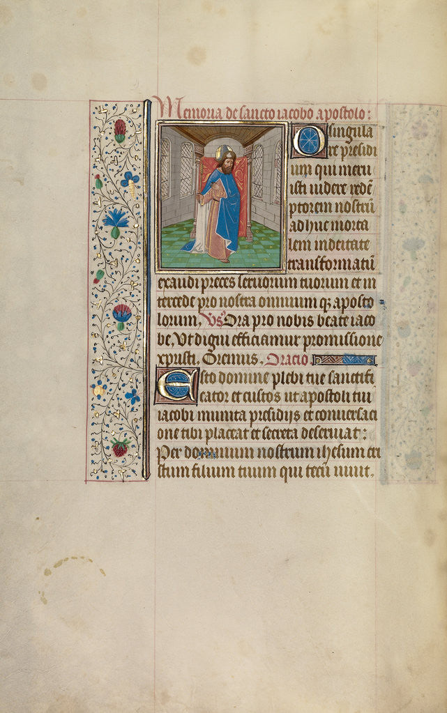 Detail of Saint James the Greater by Workshop of Willem Vrelant