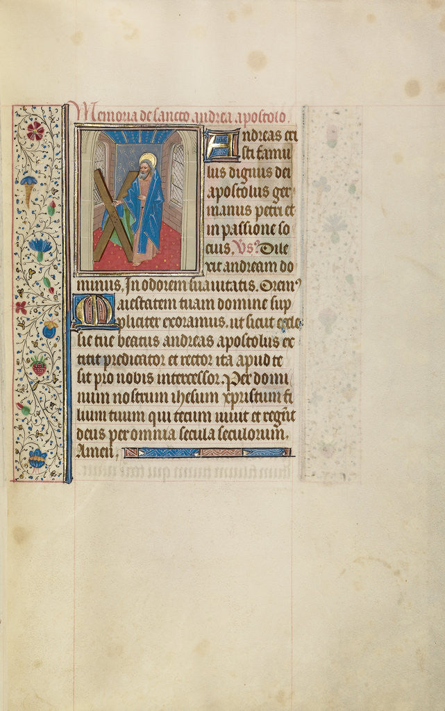 Detail of Saint Andrew by Workshop of Willem Vrelant