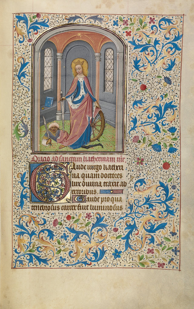 Detail of Saint Catherine by Willem Vrelant