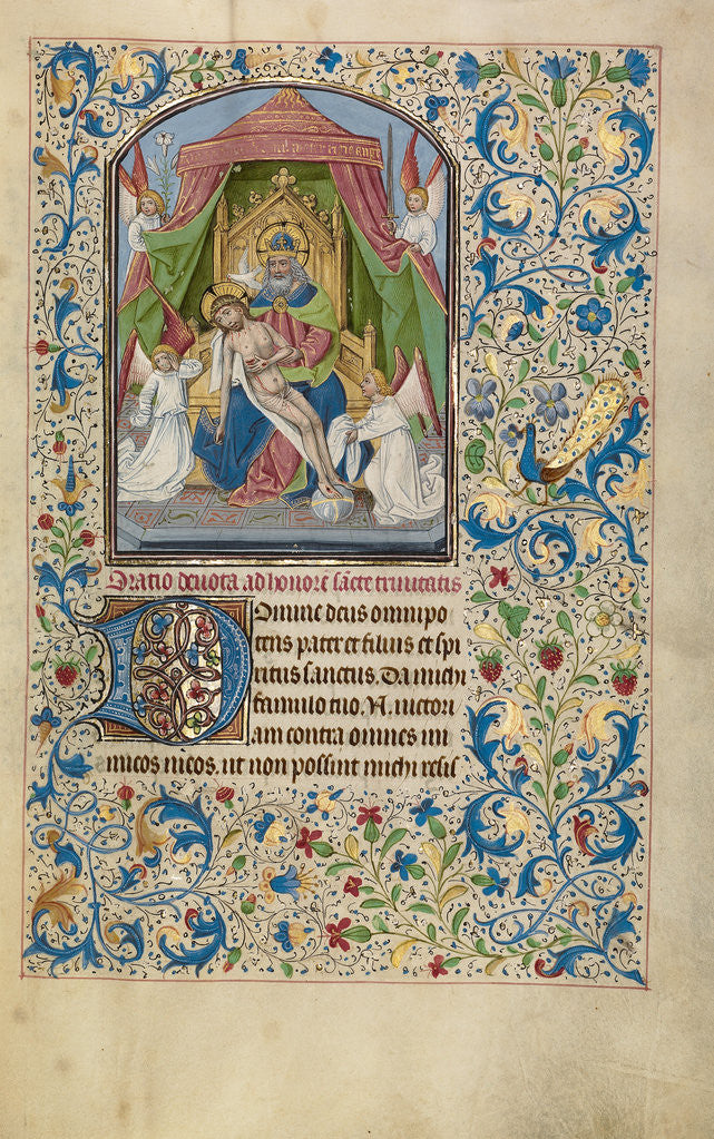 Detail of The Throne of Grace Trinity by Willem Vrelant