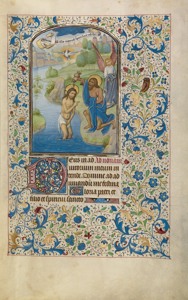 Detail of The Baptism of Christ by Willem Vrelant