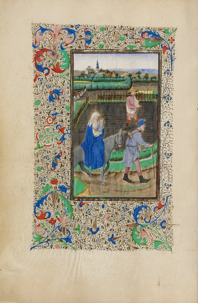 Detail of The Flight into Egypt by Master of the Llangattock Hours