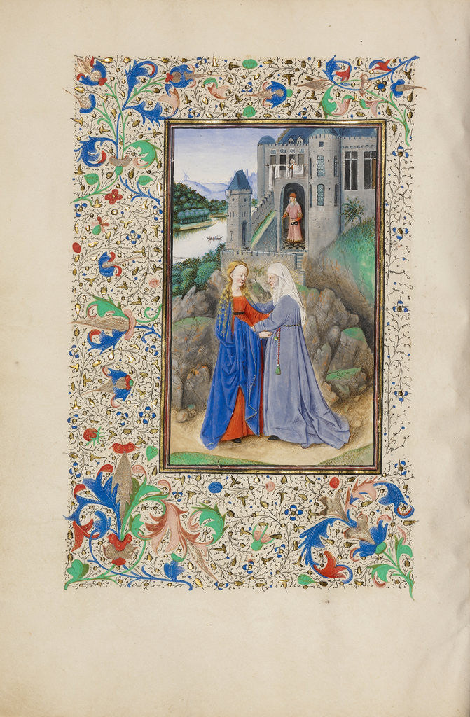 Detail of The Visitation by Master of the Llangattock Hours