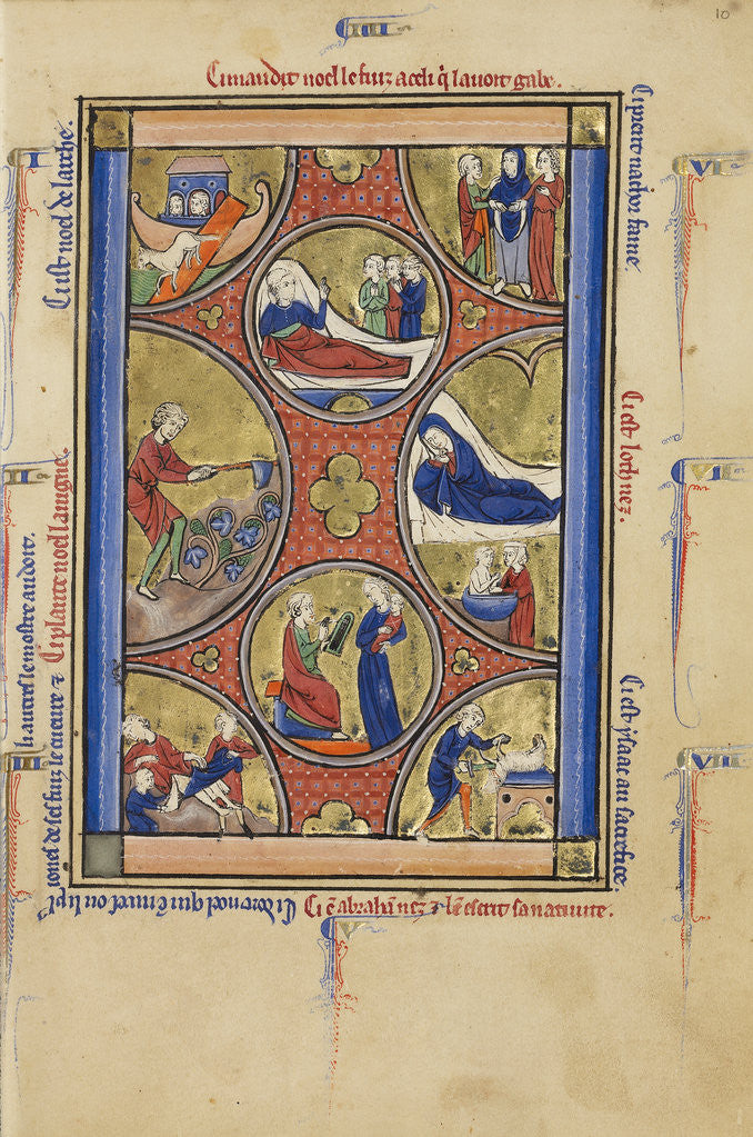 Detail of Scenes from the Lives of Noah and Abraham by Anonymous