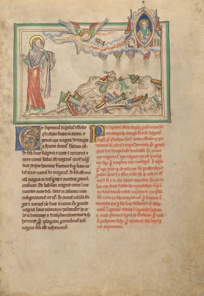 Detail of The Angel Pouring Out from the Seventh Vessel by Anonymous