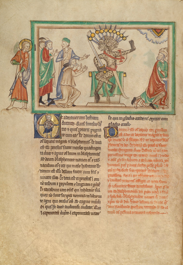 Detail of The Beast Enthroned by Anonymous