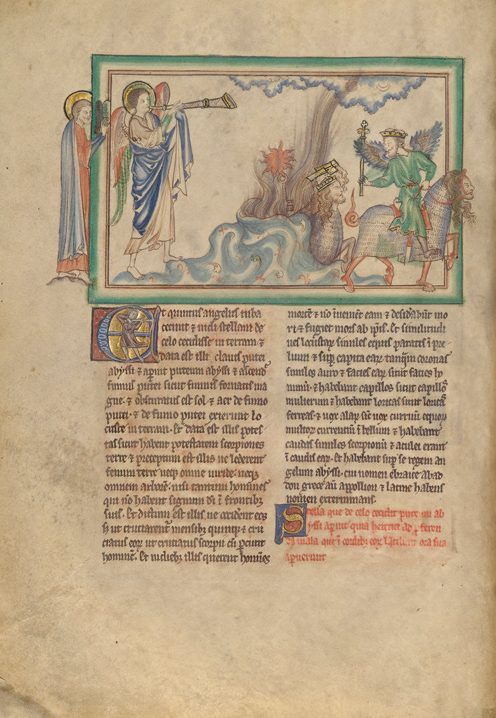 Detail of The Fifth Trumpet: The Angel of Destruction and the Locusts by Anonymous