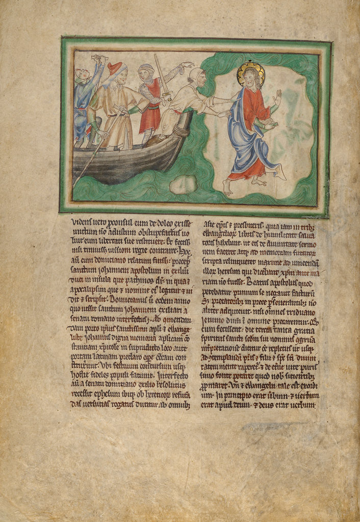 The Arrival of Saint John on Patmos by Anonymous