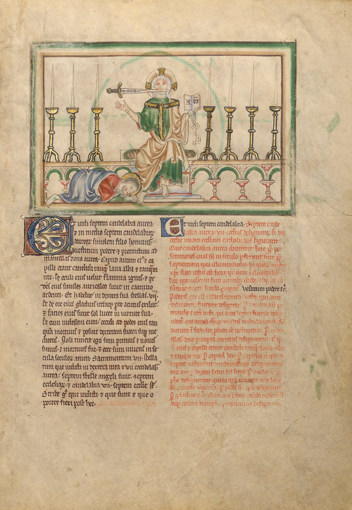 Detail of The Vision of Candles by Anonymous