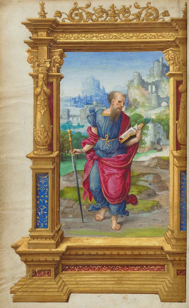 Detail of Saint Paul by Master of the Getty Epistles