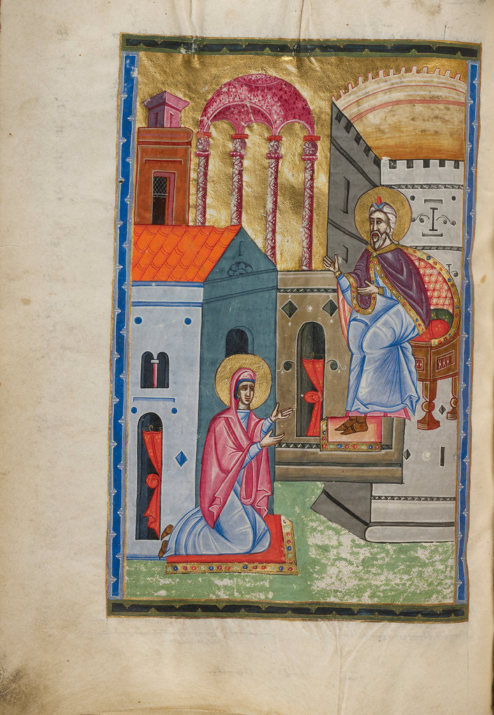 Detail of Hannah before Eli the High Priest by Malnazar