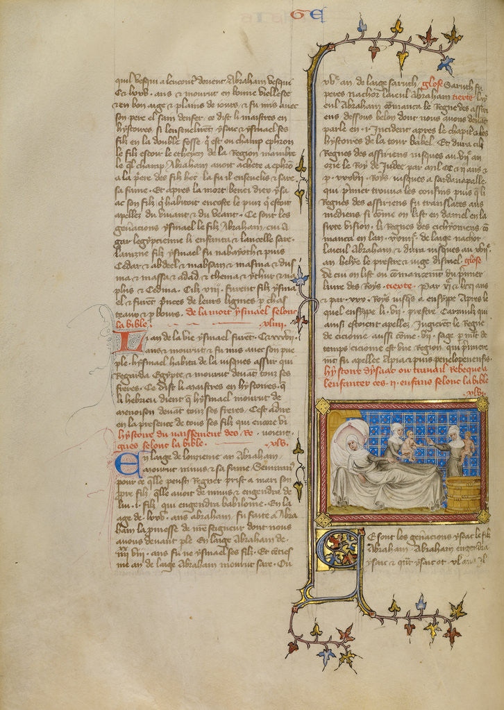 Detail of The Birth of Esau and Jacob by Master of Jean de Mandeville