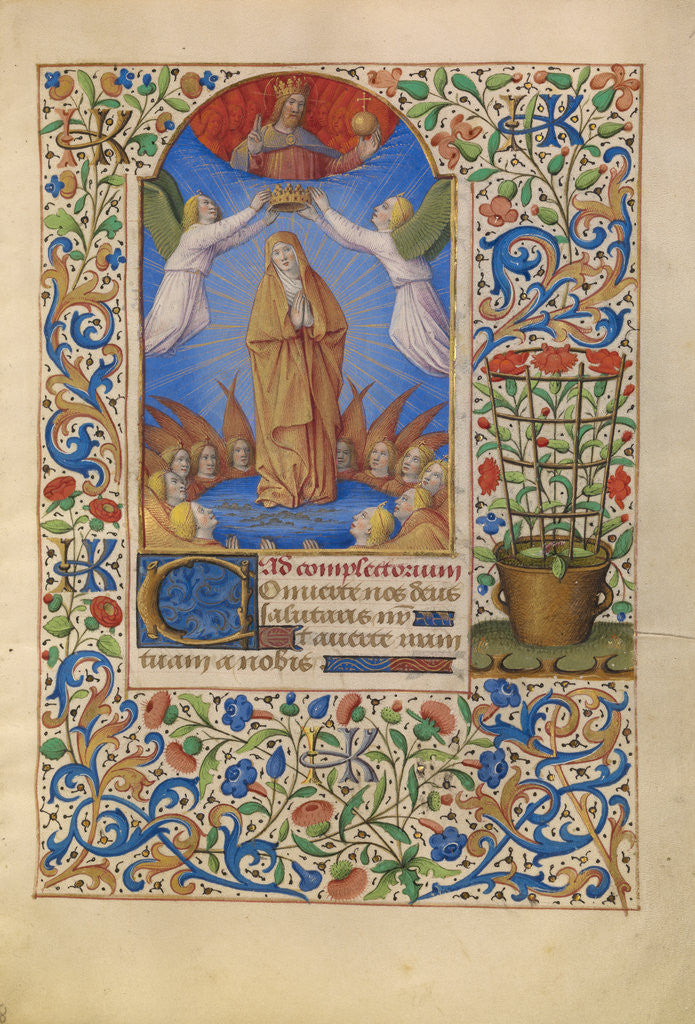 Detail of The Coronation of the Virgin by Jean Bourdichon