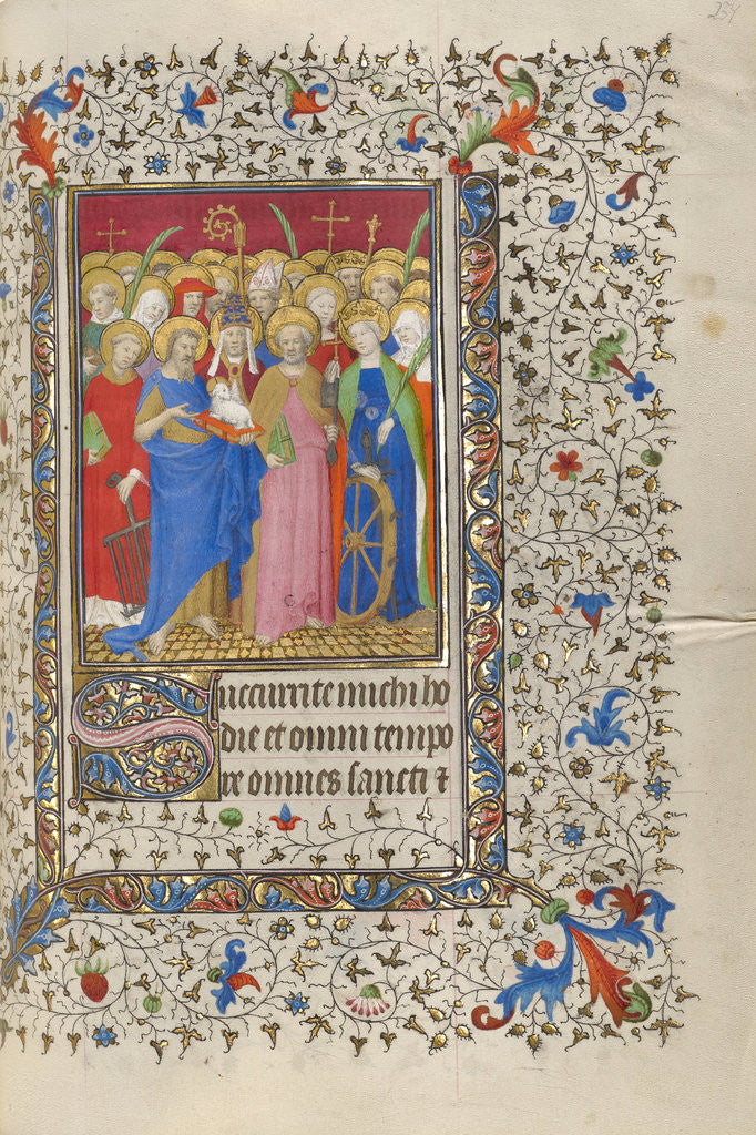 Detail of All Saints by Workshop of the Boucicaut Master