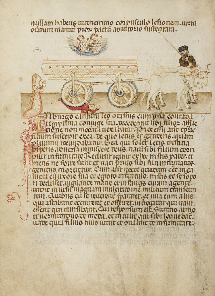 Detail of The Mother of Allegranzia Appealing to Saints Aimo and Vermondo to Save Her Child by Anovelo da Imbonate