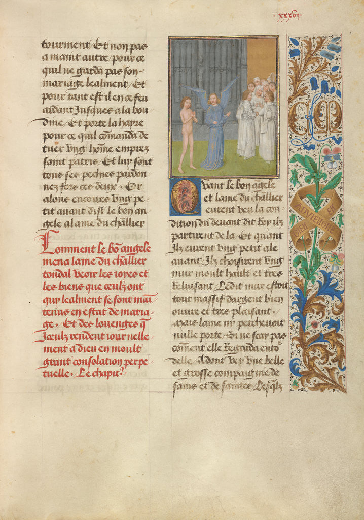 Detail of The Happy Crowds of the Faithfully Married by Simon Marmion