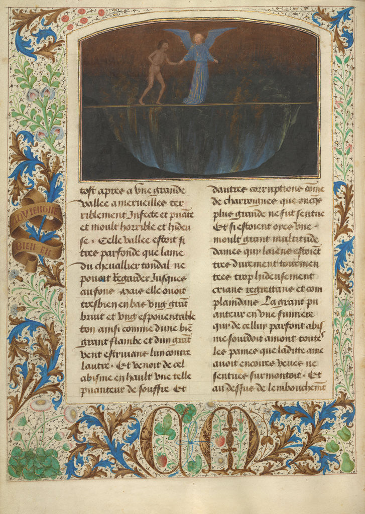 Detail of The Torment of the Proud - Valley of Burning Sulphur by Simon Marmion