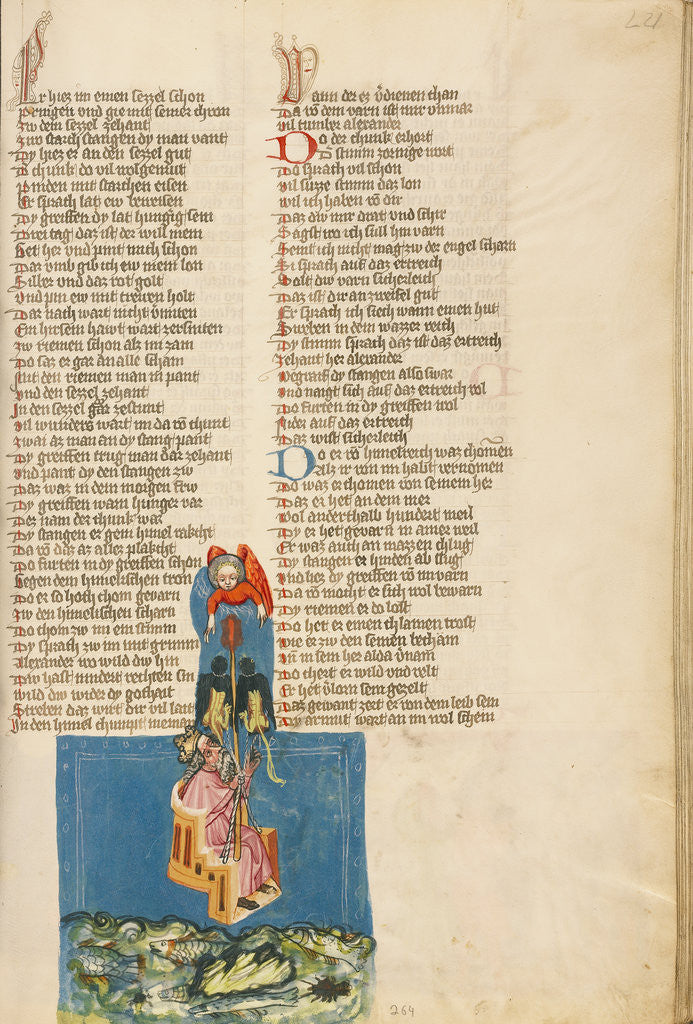 Detail of Alexander the Great in the Air by Anonymous