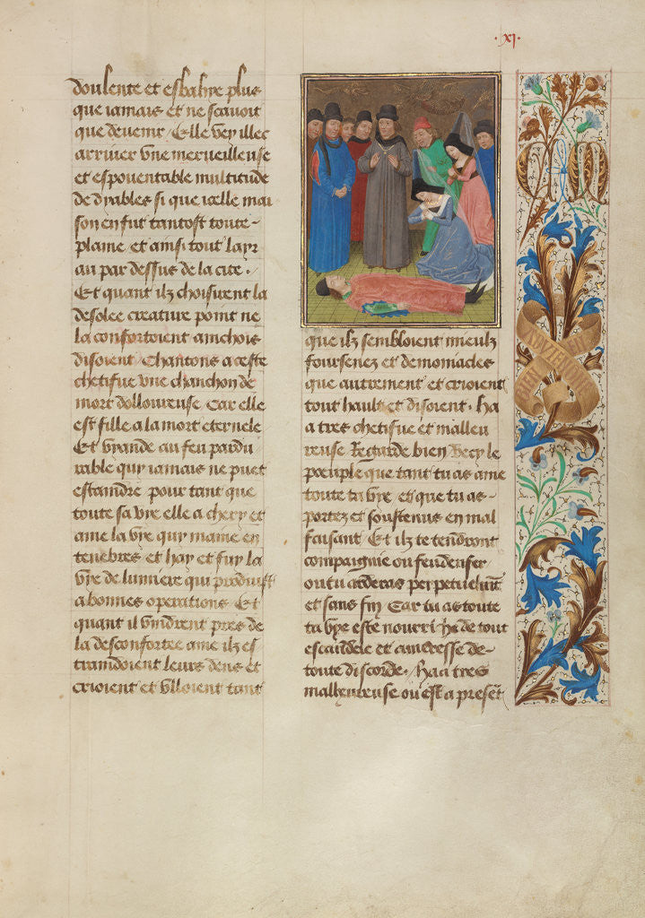 Detail of Tondal Appears to be Dead by Simon Marmion