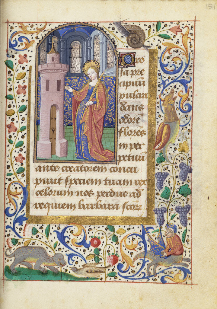 Detail of Saint Barbara by Anonymous