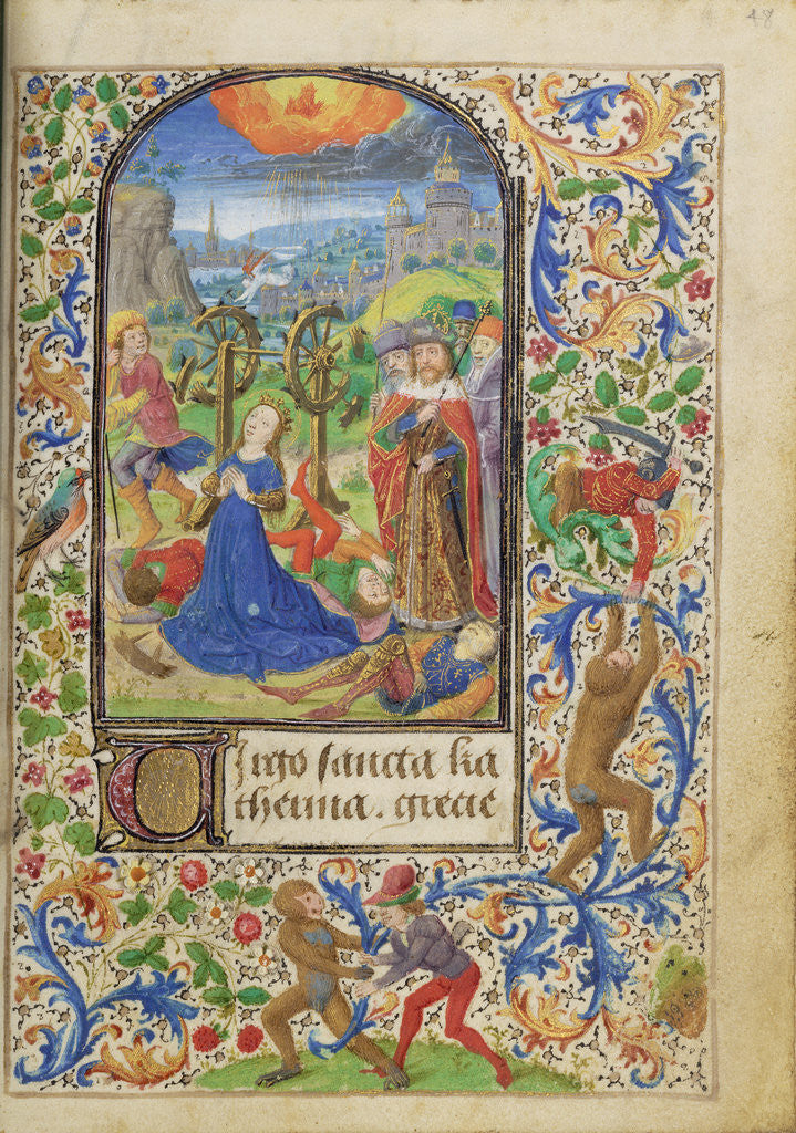 Detail of The Martyrdom of Saint Catherine by Lieven van Lathem