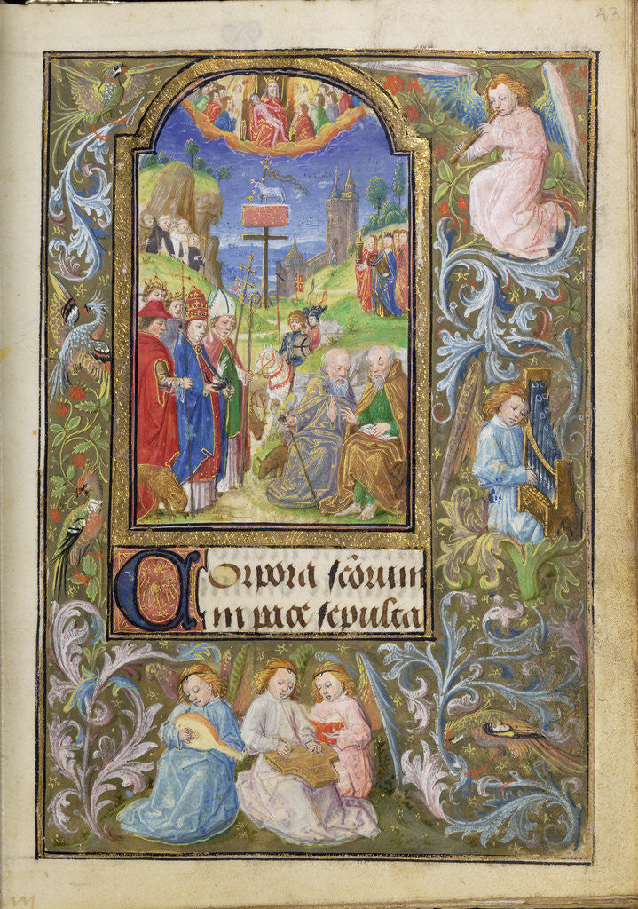 Detail of All Saints by Lieven van Lathem