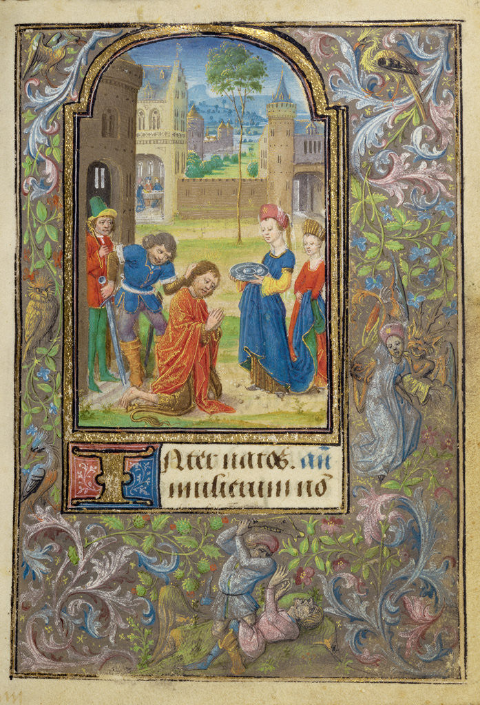 Detail of The Beheading of Saint John the Baptist by Lieven van Lathem