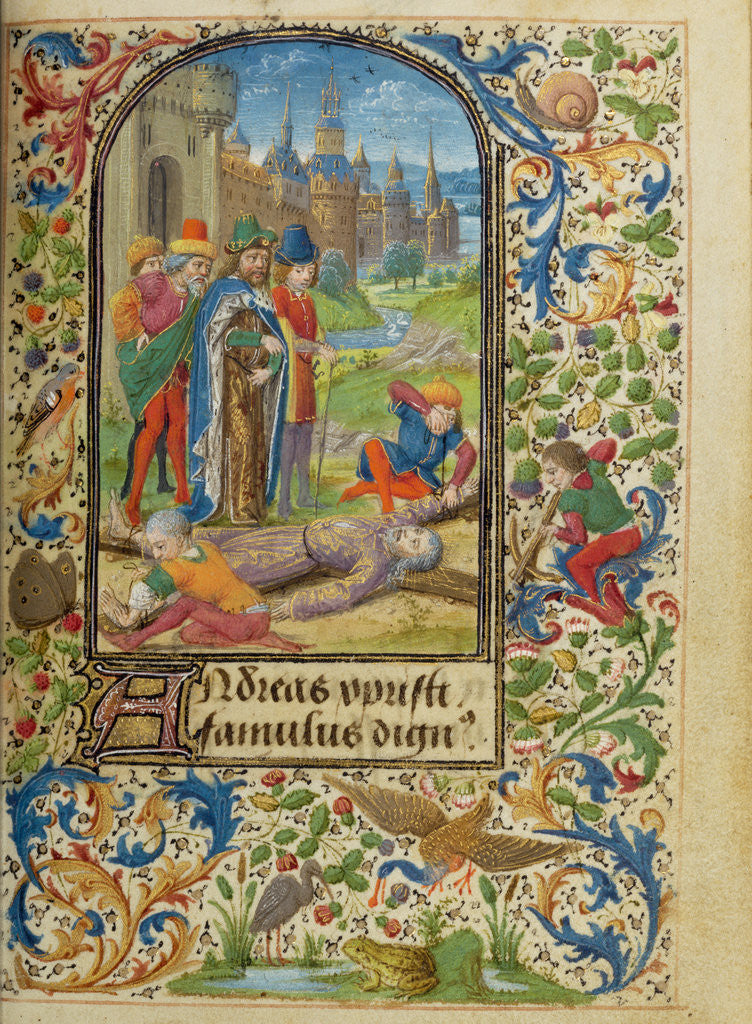 Detail of The Martyrdom of Saint Andrew by Lieven van Lathem