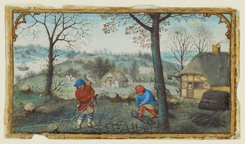 Detail of Gathering Twigs by Simon Bening