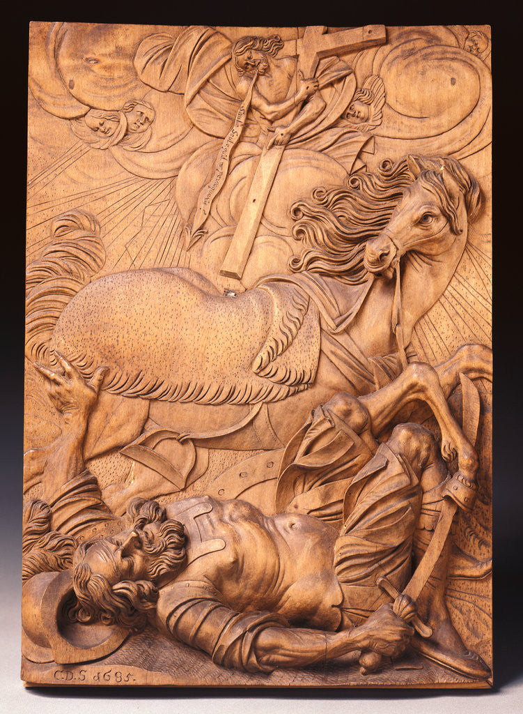 Detail of The Conversion of St. Paul by Christoph Daniel Schenck