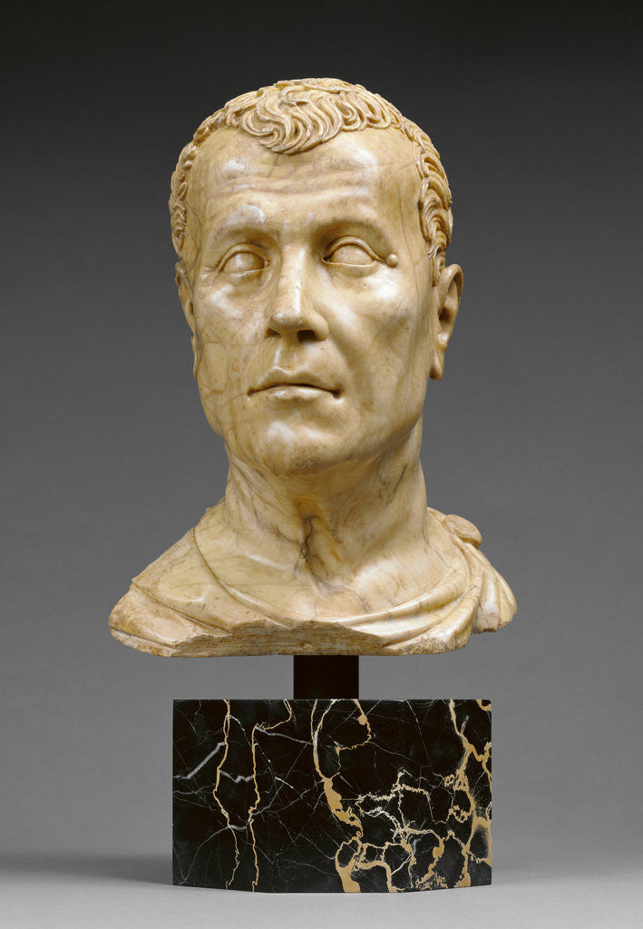 Detail of Head of a Man (possibly a portrait of Cicero, 106 - 43 B.C.) by Conrat Meit