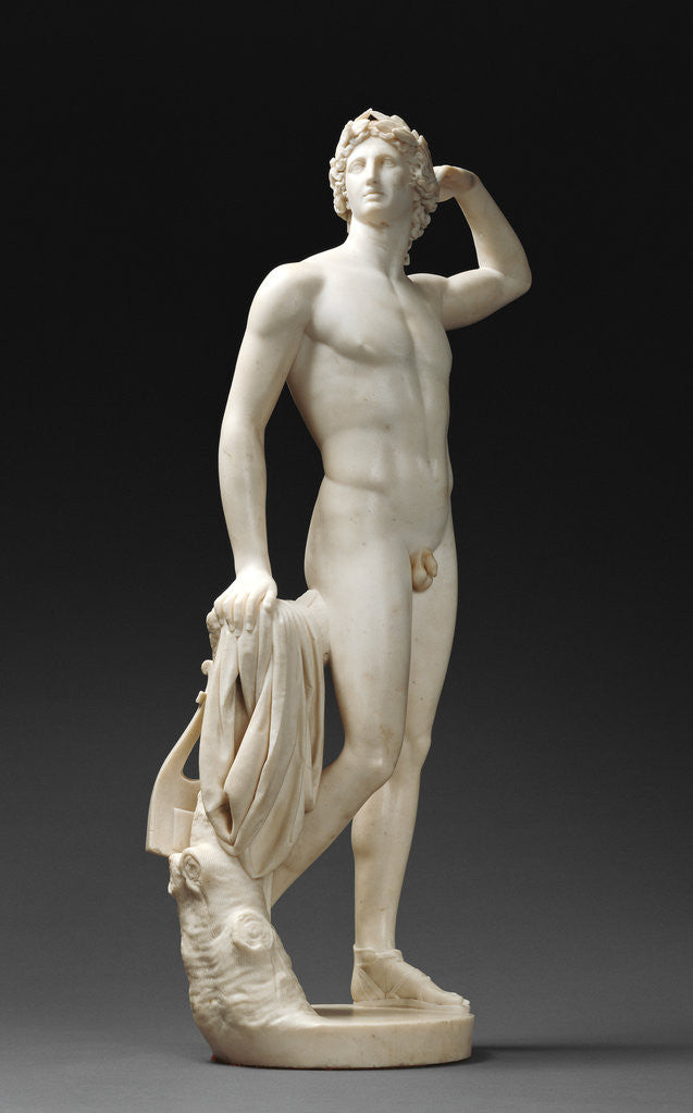 Detail of Apollo Crowning Himself by Antonio Canova