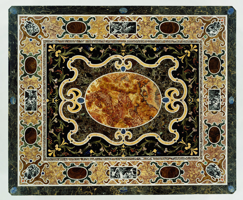 Detail of Pietre dure Table by Anonymous