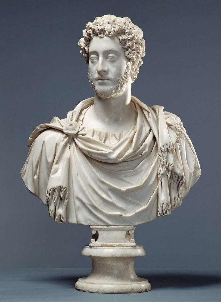 Detail of Bust of Emperor Commodus by Anonymous