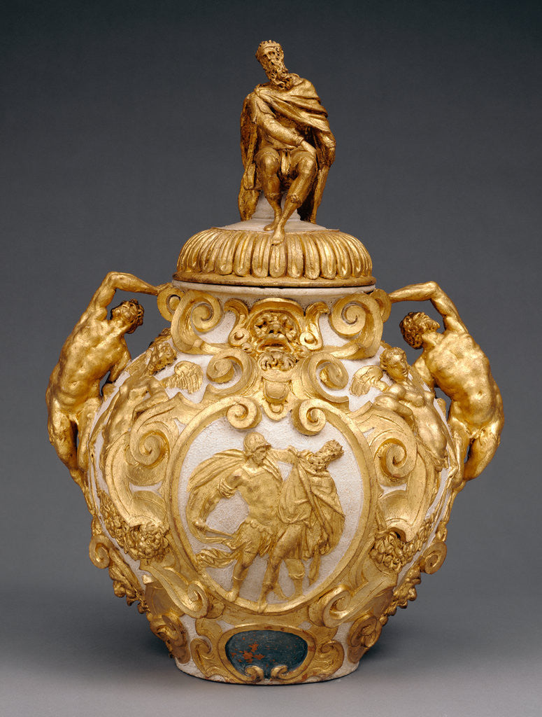 Detail of Drug Jar for Mithridate by Annibale Fontana