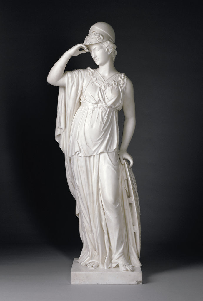 Detail of Minerva by Joseph Nollekens