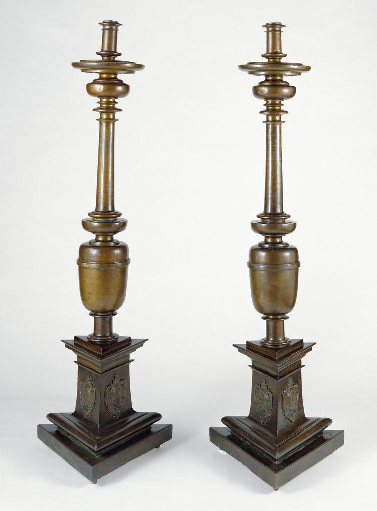 Detail of Pair of Candlesticks by Anonymous