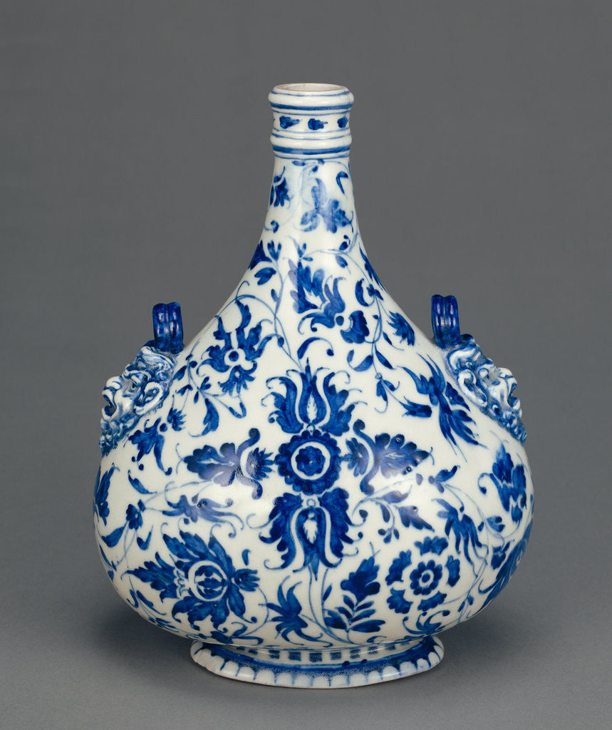 Detail of Pilgrim Flask by Medici Porcelain Factory