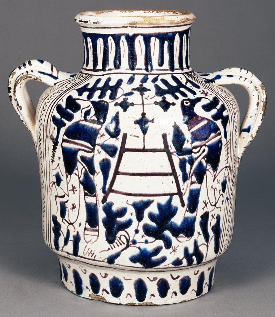 Detail of Relief-Blue Jar with Harpies and Birds by Probably Workshop of Piero di Mazzeo