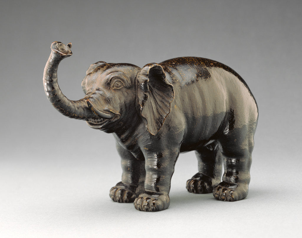 Detail of Elephant with Raised Trunk by Anonymous
